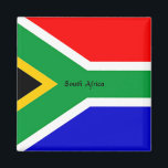 Flag of South Africa Magnet<br><div class="desc">Flag of South Africa,  custom-designed refrigerator magnet.</div>