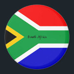 Flag of South Africa Magnet<br><div class="desc">Flag of South Africa,  custom-designed refrigerator magnet.</div>