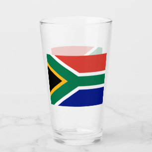 Flag of South Africa - Patriotic Glass Cup
