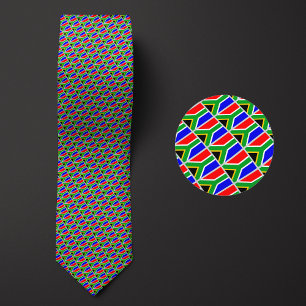 Flag of South Africa Pattern Tie