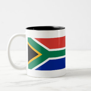 Flag of South Africa Two-Tone Coffee Mug