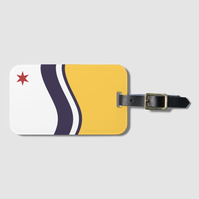 Flag of South Bend, Indiana Luggage Tag (Front Horizontal)