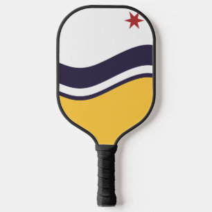 Flag of South Bend, Indiana Pickleball Paddle