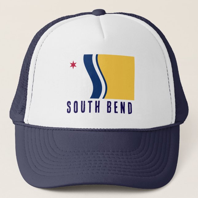 Flag of South Bend, Indiana Trucker Hat (Front)