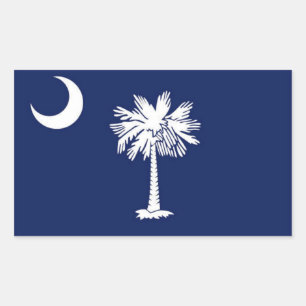 Flag of South Carolina Rectangular Sticker