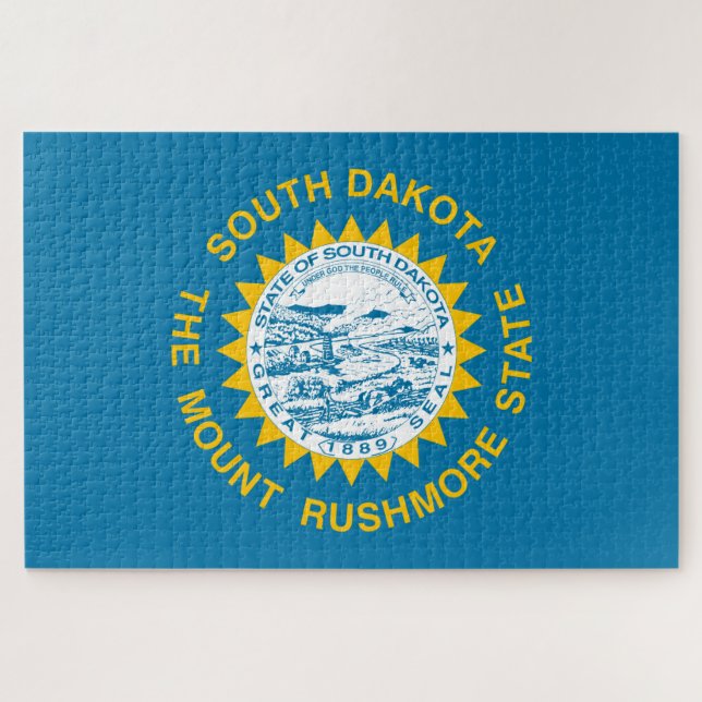 Flag of South Dakota (US State) Jigsaw Puzzle (Horizontal)