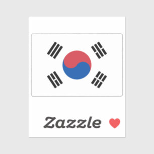 Flag of South Korea custom-cut 