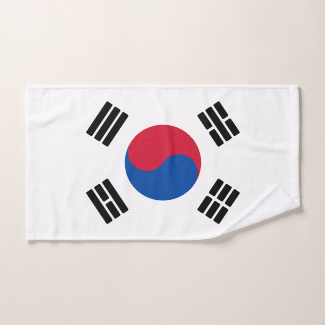 Flag of South Korea Hand Towel (Hand Towel)