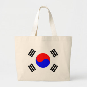 Flag of South Korea Large Tote Bag