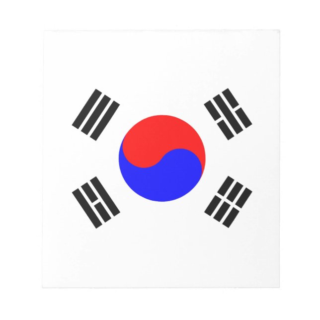 Flag of South Korea Notepad (Front)