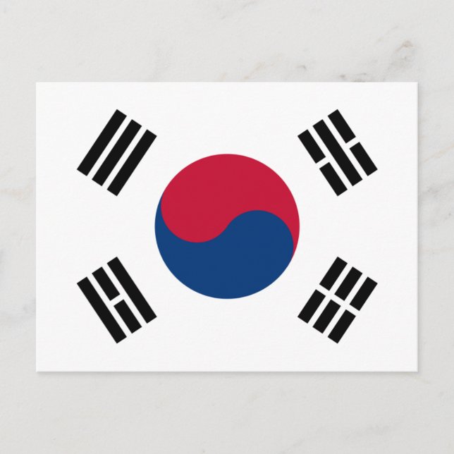 Flag of South Korea Postcard (Front)