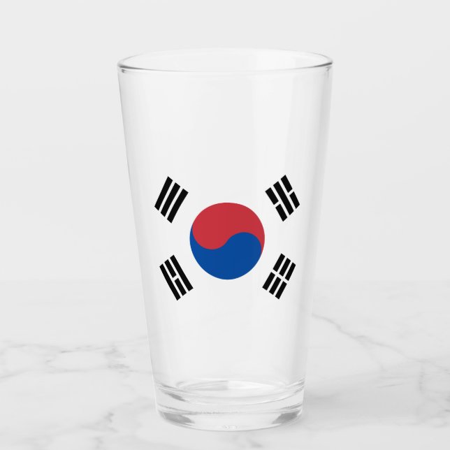 Flag of South Korea (ROK) Glass (Front)