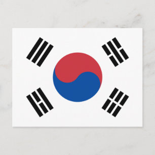 Flag of South Korea (ROK) Postcard