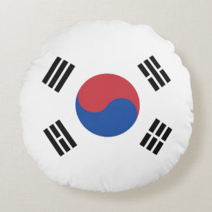 Flag of South Korea Round Cushion
