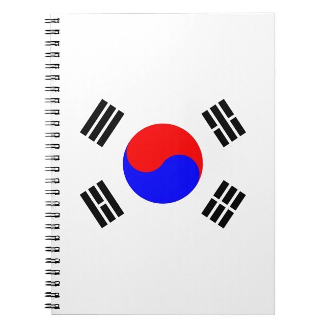 Flag of South Korea Spiral Notebook (Front)