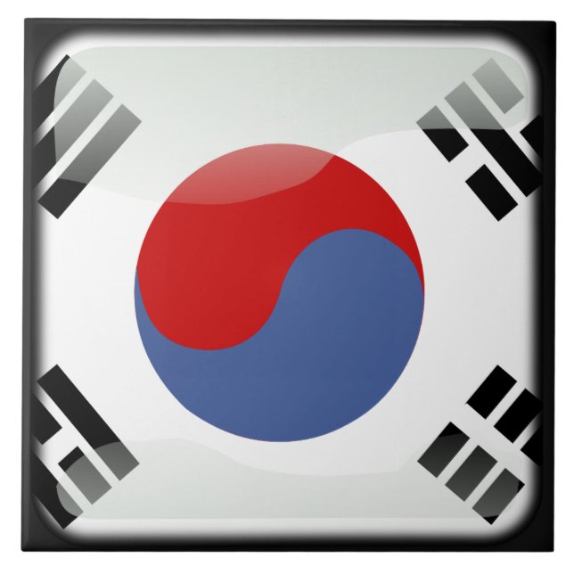 Flag of South Korea Tile (Front)