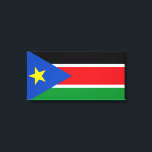 Flag of South Sudan (Africa) Canvas Print<br><div class="desc">This design features the national flag of South Sudan (officially known as the Republic of South Sudan), which is a landlocked country in east-central Africa. South Sudan borders Ethiopia to the east, Sudan to the north, the Central African Republic to the west, the Democratic Republic of the Congo to the...</div>