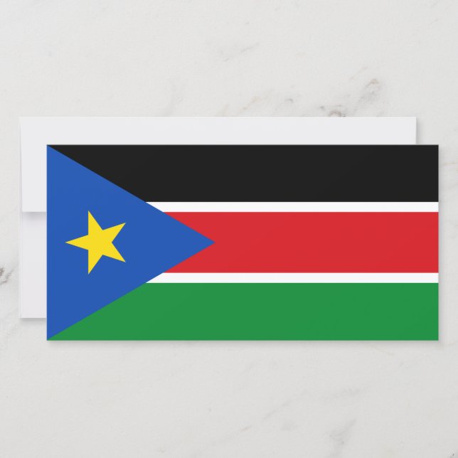Flag of South Sudan (Africa) Card (Front)