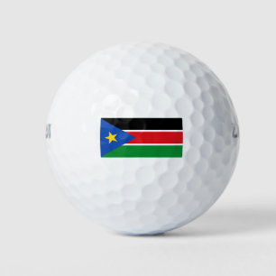 Flag of South Sudan (Africa) Golf Balls