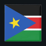 Flag of South Sudan (Africa) Magnet<br><div class="desc">This design features the national flag of South Sudan (officially known as the Republic of South Sudan), which is a landlocked country in east-central Africa. South Sudan borders Ethiopia to the east, Sudan to the north, the Central African Republic to the west, the Democratic Republic of the Congo to the...</div>