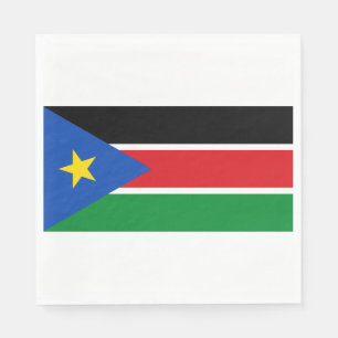 Flag of South Sudan (Africa) Napkin