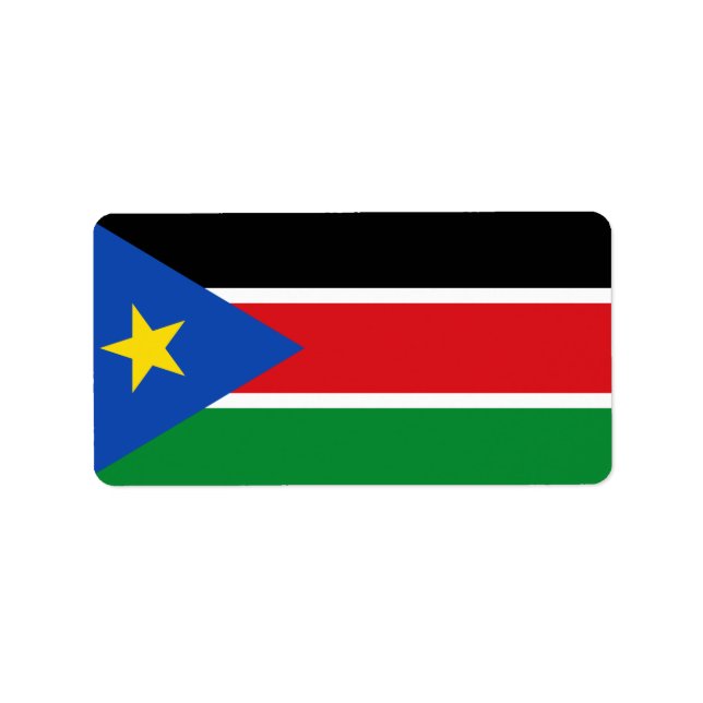 Flag of South Sudan Labels (Front)