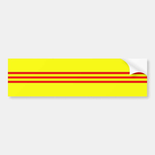 Flag of South Vietnam Bumper Sticker (Front)