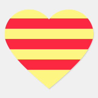 Flag of South Vietnam Heart Sticker
