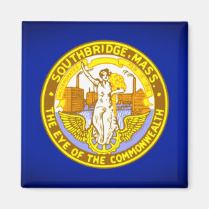 Flag of Southbridge, Massachusetts Magnet