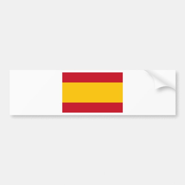 Flag of Spain, Bandera de España, Bandera Española Bumper Sticker (Front)