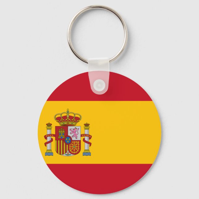 Flag of Spain - Bandera de España - Spanish Flag Key Ring (Front)