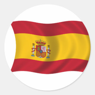 Flag of Spain Classic Round Sticker