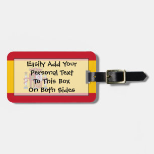 Flag of Spain Easy ID Personal Luggage Tag