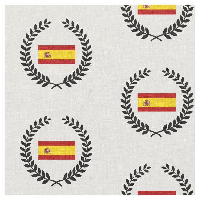 Flag of Spain Fabric (Close Up)
