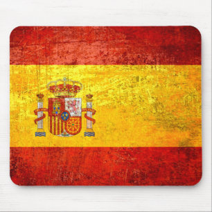 Flag of Spain Grunge Country flags Spain Mouse Pad