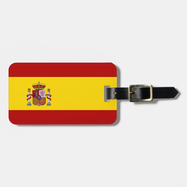 Flag of Spain Luggage Tag (Front Horizontal)
