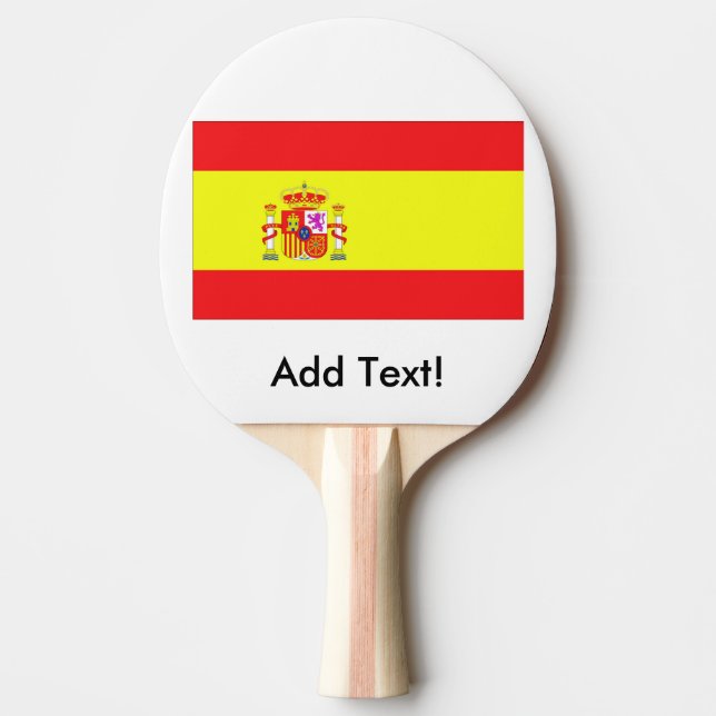 Flag of Spain Ping Pong Paddle (Front)