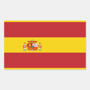 Flag of Spain Rectangular Sticker