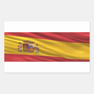 Flag of Spain Rectangular Sticker