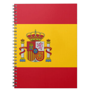 Flag of Spain Spiral Notebook