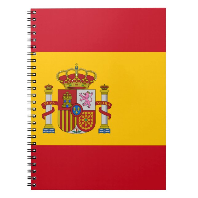 Flag of Spain Spiral Notebook (Front)