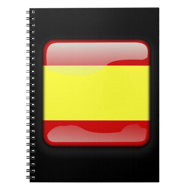 Flag of Spain Spiral Notebook (Front)