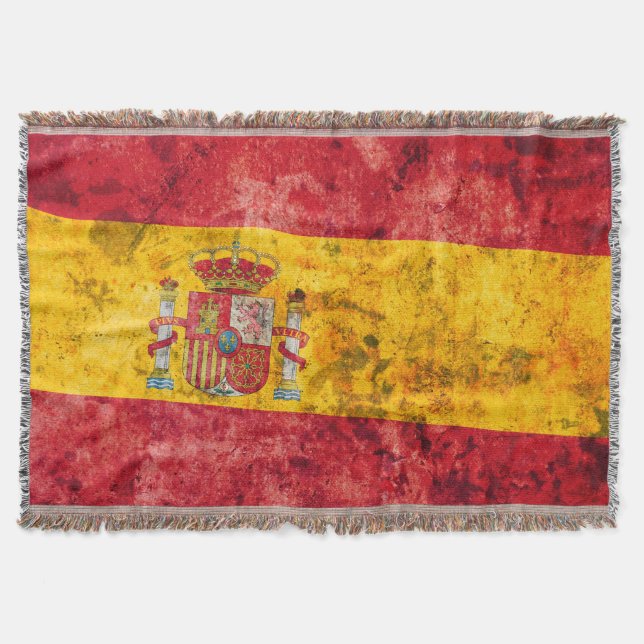 Flag of Spain Throw Blanket (Front)