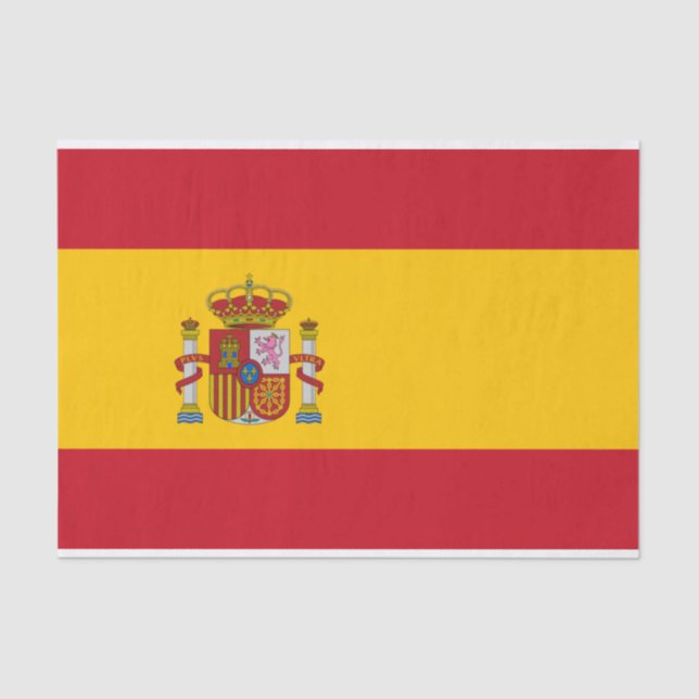 Flag of Spain Tissue Paper (Front)