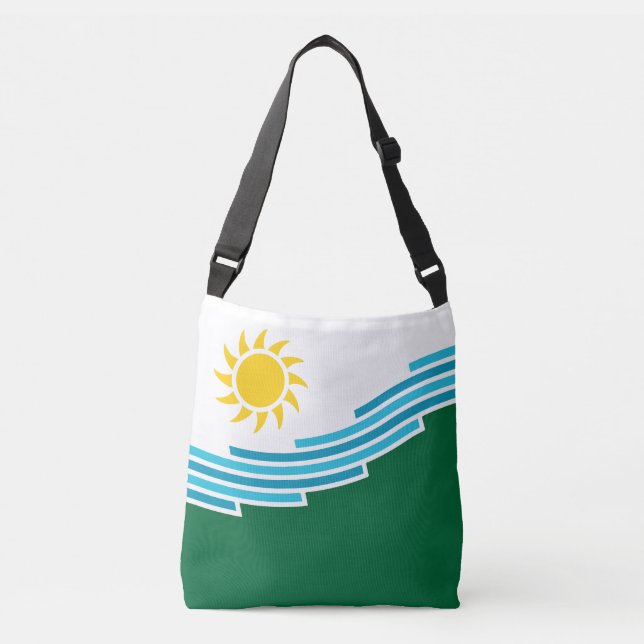 Flag of Spokane, Washington Crossbody Bag (Front)