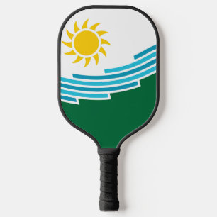 Flag of Spokane, Washington Pickleball Paddle