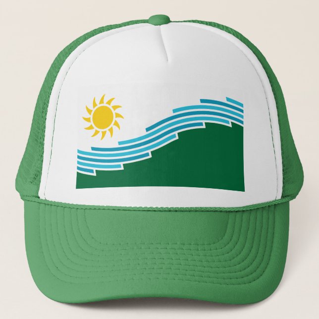Flag of Spokane, Washington Trucker Hat (Front)