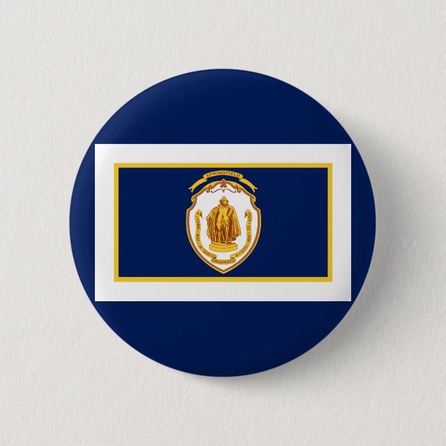 Flag of Springfield, Massachusetts 6 Cm Round Badge (Front)