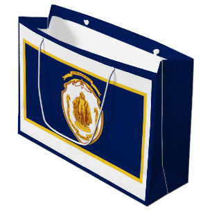 Flag of Springfield, Massachusetts Large Gift Bag