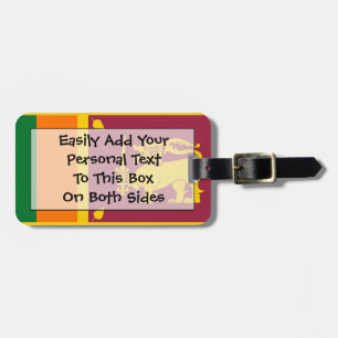 Flag of Sri Lanka Personal Easy ID Luggage Tag
